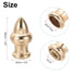 PATIKIL 36 20mm 4 Set x Lamp Finials Caps Knob, Solid Lamp Shade Top Decoration Screw Cap Nuts with Brass Reducing