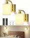 iThird Battery Operated Wall Sconces Set of 2: 6000mAh Rechargeable Wall Light