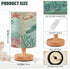ALAZA Bedside Table Lamp for Bedroom Coastal Sea Turtle Nightstand LED Light Lamps with USB Port Linen Fabric Shade