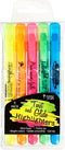 Christian Art Gifts Twist & Glide Gel Multicolor Bible Highlighter Set, Smudge-proof, No Bleed, Pack of 5