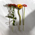 AIEX 48pcs Reusable Plastic Flower Tubes with Silicone Cap for Flower Plants, 7.2 x 1.8 cm (Transparent)