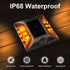 IP68 (4 Pack, Aolyty Solar Driveway Dock Lights, Waterproof Solar Deck Light Outdoor Warning Step Lights Reflective