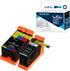 LCL Compatible Ink Cartridge Replacement for DELL 21 Y498D Y499D 330-5275 330-5274 (Black Tri-Color 2-Pack)