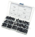 Metric M6 Nylon Phillips Pan Head Screws Nuts Flat Washers Assortment Kit (Black)