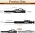 Hiboom 2 Pack Solid Carpenter Pencils with Pencil Cap and 18 Refills, Long Nose Mechanical Pencil Marker for Woodworking