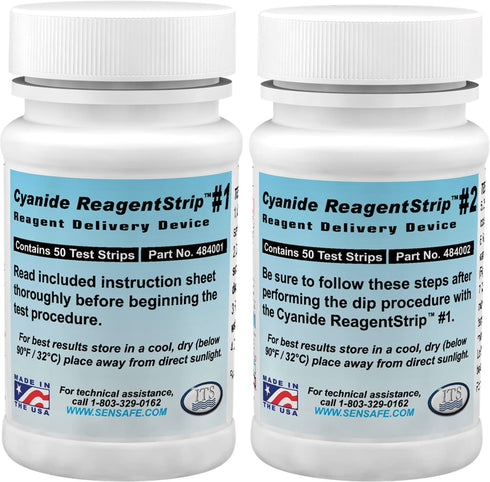 Industrial Test Systems eXact Cyanide ReagentStrip Test Kit - 50 Tests, 2 Minutes Test Time