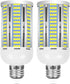2 Pack 400W Equivalent LED Corn Light Bulb, 6000 Lumen 6000K Daylight, E26/E27 Medium Base for Indoor Garage Warehouse