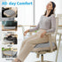 TranquilRelax XLarge Seat Cushion, Memory Foam Cushion for Long Sitting Hours on Office Chair, Home & Car, Non-Slip
