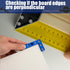 Mini Small Square Center Finder, 90 Degree Precision Measuring Tool, Woodworking Machinist Square Gauge for Layout