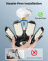 14000Lm 8 Bulb E26 Bulbs Adiding LED Garage Ceiling Lights w/ Adjustable Panels, Super Bright Deformable Basement Light