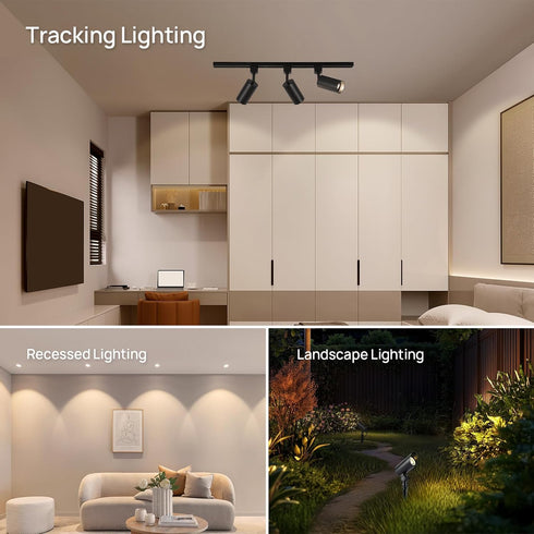 Dimmable MR16 Bulbs, 50W GU5.3 MR16 Bulbs, 12V 5W 2700K 500lm 40 6 Packs Linkind LED Equivalent Bi-Pin Base Low Voltage