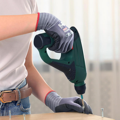 KAYGO Work Gloves, MicroFoam Nitrile Coated KG19NB, Seamless Knit Nylon Safety Gloves for General Purpose