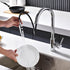 Kitchen Sink Faucet Head Replacement, Chrome Spray Head with 10 Adapters, Stainless Steel Pull Out Nozzle