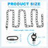6 1 Set 110 lbs PATIKIL ft Light Fixture Chain, Lighting Chain Metal Looping Link with Quick Link Screw Lock Connectors