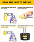Hydraulic Seal Installation Tools, Hydraulic Cylinder Piston Repair Seal Kit, U-Cup Rod Seal Installation Tool Set (3
