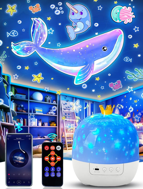 Eigther 21 Sets of Films, Projector Night Light for Kids Bedroom, Ceiling, Kids