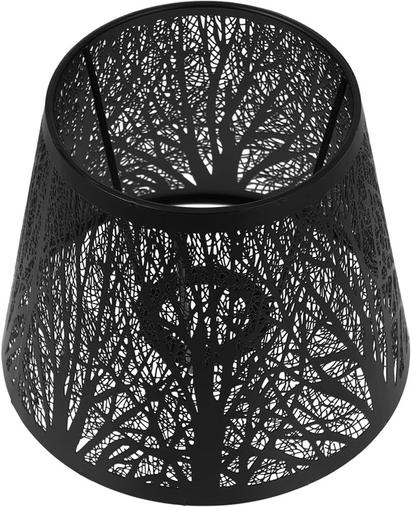 Lurrose Metal Forest LampShade Metal Lamp Shades E27 Modern Drum Lampshades Barrel
