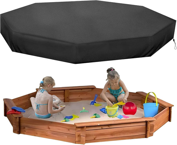 Pesoncarl Sandbox Cover, 84x78x9inch Octagon Sandbox Cover, Waterproof Dustproof Replacement Sand Box Cover