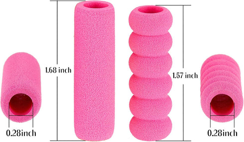 Outus Foam Pencil Cushion, Writing Aid for Kids, 150 Pcs in Random Colors and Mixed Shapes