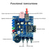 YYSOLDER HD Bluetooth Speaker, Transparent Shell Sound with Multiple Audio Input Modes, Soldering Kit for Electronic