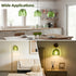 DORMIYA 2 5.5 3.9 E26 E27 Pcs Green Tulip Glass Lamp Shade, x in, Fits Sockets, Retro Replacement Shade, Small Flower