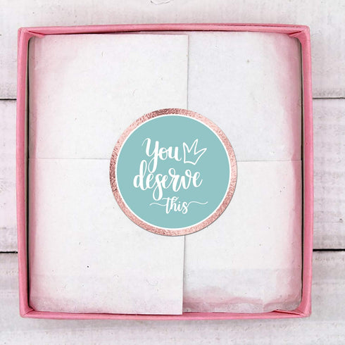 Happy Mail Small Business Stickers - 500 per Roll, 6 Chic Designs for Packages and Online Shop Owners