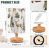 YYZZH Table Lamp Watercolor Animal Forest Tree Deer Fox Bear Nightstand Lamp with Wood Base Fabric Lamp Shade Bedside