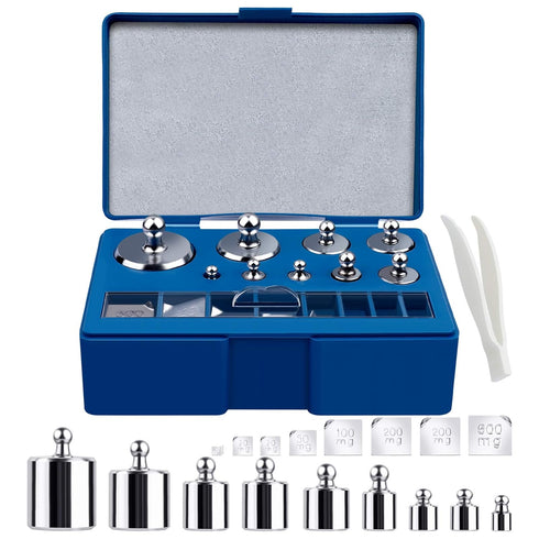 UCEC Calibration Weights for Digital Scale, 10mg - 100g Precision Stainless Steel Weight Set with Tweezers