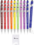 Snarky Office Pens, Funny Insulting Ballpoint Pens, Macaron Touch Stylus Pens, Black Ink, 30 Pcs