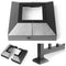Split Post Base Cover, Black, Fits 2"x2" Post/4.5"x4.5" Base, Decorative Skirt Covers for Indoor/Outdoor (1 Pack)