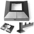 Split Post Base Cover, Black, Fits 2"x2" Post/4.5"x4.5" Base, Decorative Skirt Covers for Indoor/Outdoor (1 Pack)