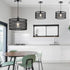 12.4" HOONEX Rattan Chandelier, Rattan Light Fixture Ceiling, Wicker Pendant Light for Dining Room Bedroom Kitchen