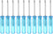 uxcell Mini Phillips Screwdriver, 1.6mm Cross Head, 45mm Length, 10 Pcs for Small Appliances Repair