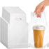 DEAYOU 500 PCS Clear Handle Drink Poly Bags, Plastic Drinking Packaging Bag