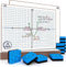Scribbledo 12 pack Dry Erase XY Axis Graph Lap Boards, 9” X 12” for Student and Classroom Use, Math White Boards
