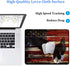 Gaming Mouse Pad with American Flag Art, Bald Eagle Design, Non-Slip Rubber Base, Coaster Set for Office or Gaming