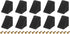 uxcell 10Pcs 90 Degree Plastic Corner Braces with Cover Cap, 17.2x21x21mm Nylon