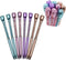 Maydahui 24PCS Rose Ballpoint Pen, Retractable Flower Pens with Crystal Quicksand Gem for School Home Party