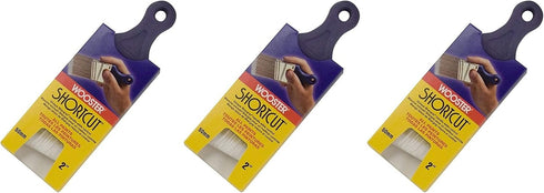 Wooster Brush Q3211-2 Shortcut Angle Sash Paintbrush, 2-Inch, White - 3 Pack