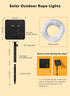 39FT 100LED IP65 8 Brightown Solar Rope Lights, Outdoor Solar String Lights, Waterproof Solar Powered Fairy Lights
