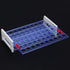 stonylab 3-Tier Detachable Blue Plastic Test Tube Rack, 40-Place Tube Holder Stand for Laboratory Scientific