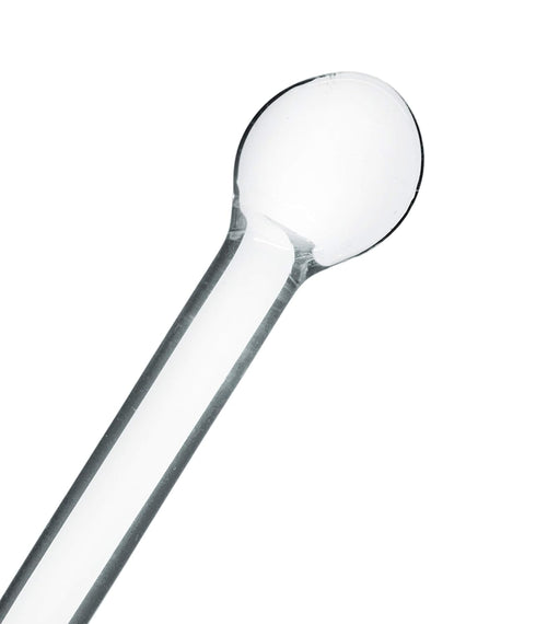 EISCO 10PK Glass Stirring Rods, 7.9" - Spade & Button Ends, 6mm Diameter for Laboratory or Home Use