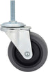 MySit 3-Inch Caster Wheels - Threaded Stem TPR, Heavy Duty 450lbs Load Capacity, Set of 4