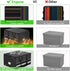 ENGPOW File Box with Lock, Fireproof Document Storage Organizer Box with Inserts for Hanging Letter and Legal Folders