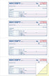 Tops 2-Part, 11 7-5/8 Inches, 4 200 Sets (46806) Money/Rent Receipt Book, Carbonless, x Receipts/Page, per Book