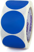 ChromaLabel 2 Inch Round Removable Color Code Dot Stickers, 500 Labels per Roll, Dark Blue