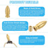 PATIKIL 16 40mm 3 Set x Lamp Finials Caps Knob, Solid Brass Tip Lamp Shade Top Decoration Screw Cap Nuts with Brass