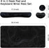 Set, 4Pcs (35.415.7 Set Topographic Mouse Pad Extended Mouse Pad+Keyboard Wrist Rest, Memory Foam Ergonomic Easy