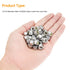 60 Pieces 1/4"-20 Nylon Insert Hex Lock Nuts, Made of 304 Stainless Steel