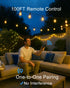 Dimmer 600W Dimmer IP65 Outdoor Plug for String Lights with Remote, Plug-in Switch Dusk-to-Dawn Sensor + Timer, Power